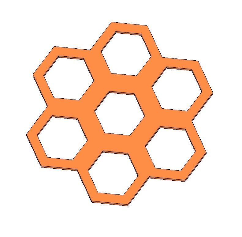 Geometric Shapes and Scribbles Coaster Set 3D print model_6