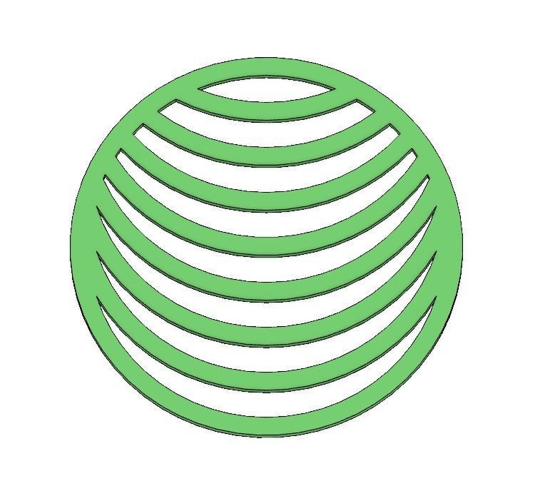 Geometric Shapes and Scribbles Coaster Set 3D print model_3