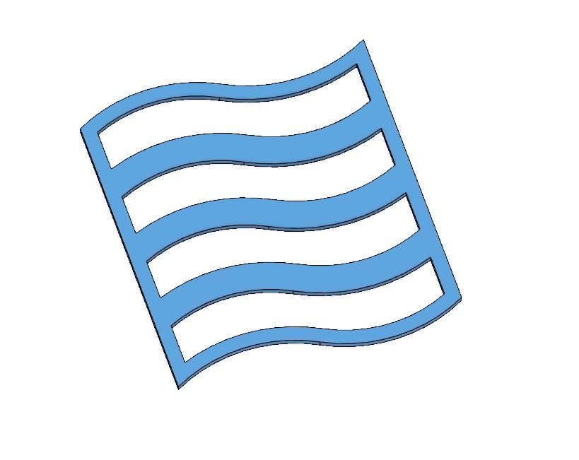 Geometric Shapes and Scribbles Coaster Set 3D print model_19