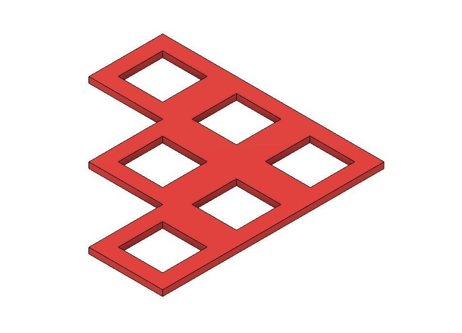 Geometric Shapes and Scribbles Coaster Set 3D print model_11