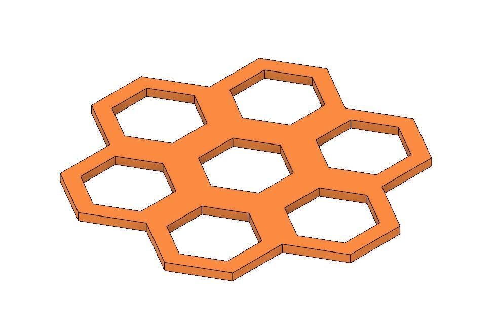 Geometric Shapes and Scribbles Coaster Set 3D print model_4