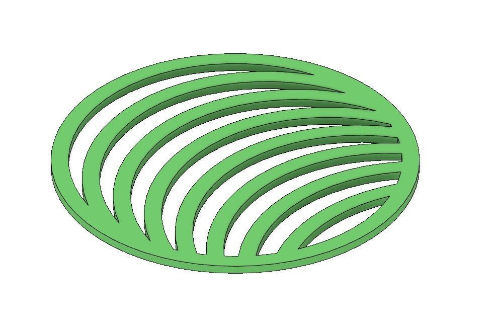 Geometric Shapes and Scribbles Coaster Set 3D print model_1