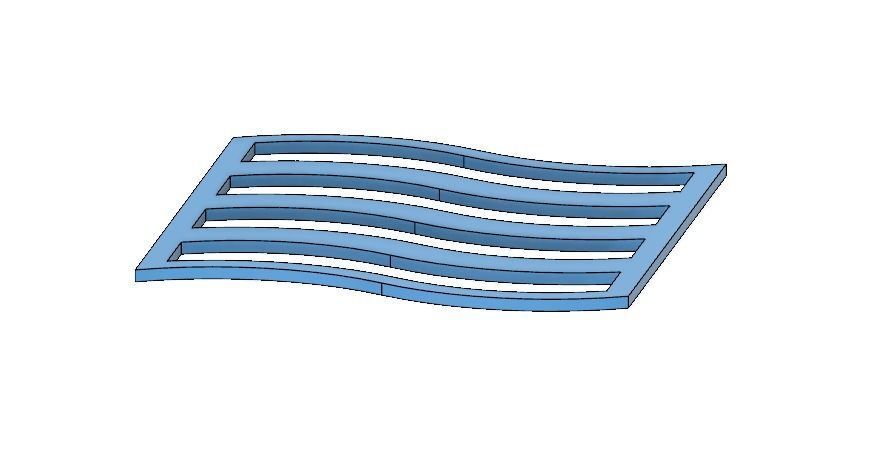 Geometric Shapes and Scribbles Coaster Set 3D print model_18