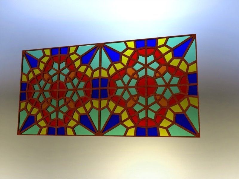 Persian Window Free 3D model_7