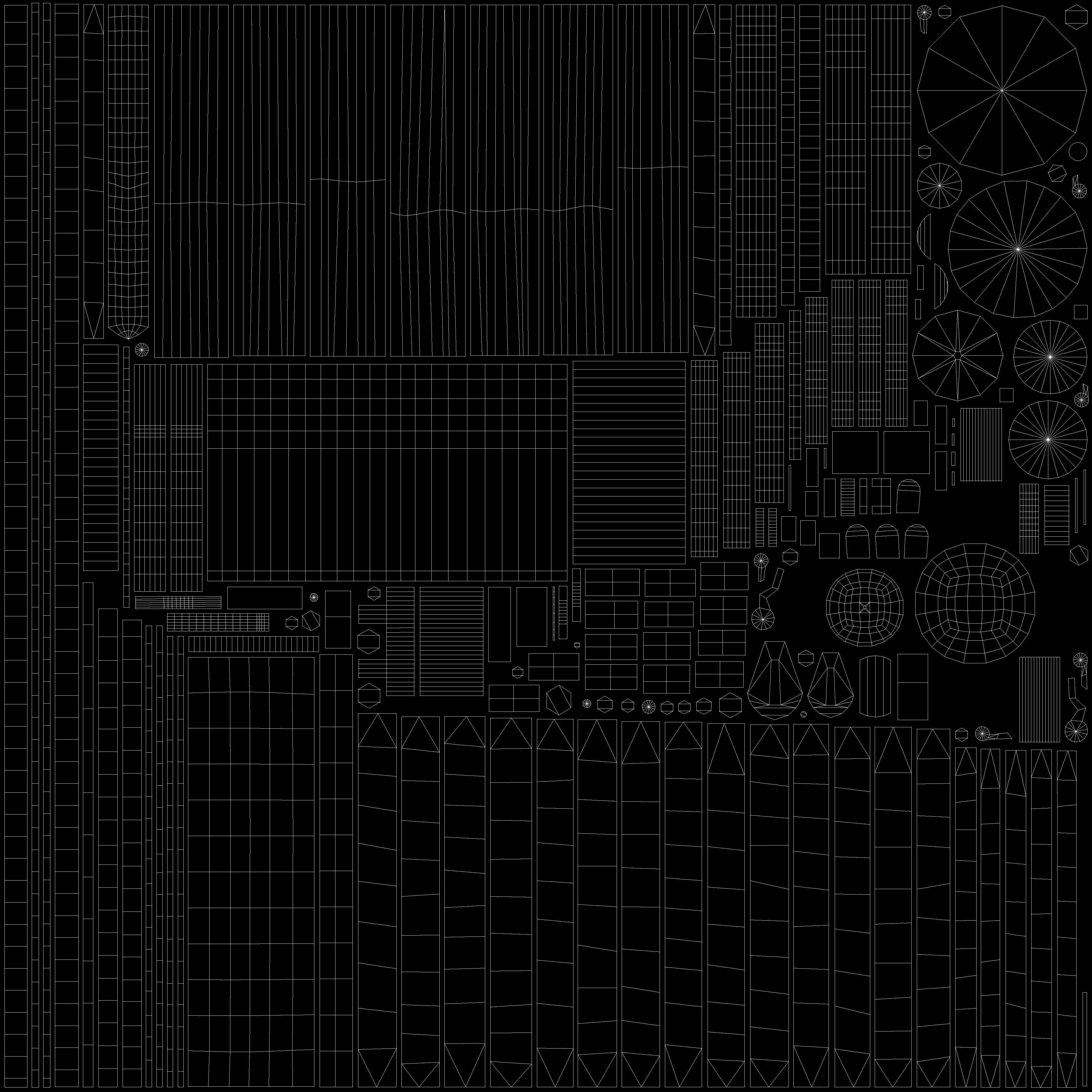 wheel chandelier Low-poly 3D model_26