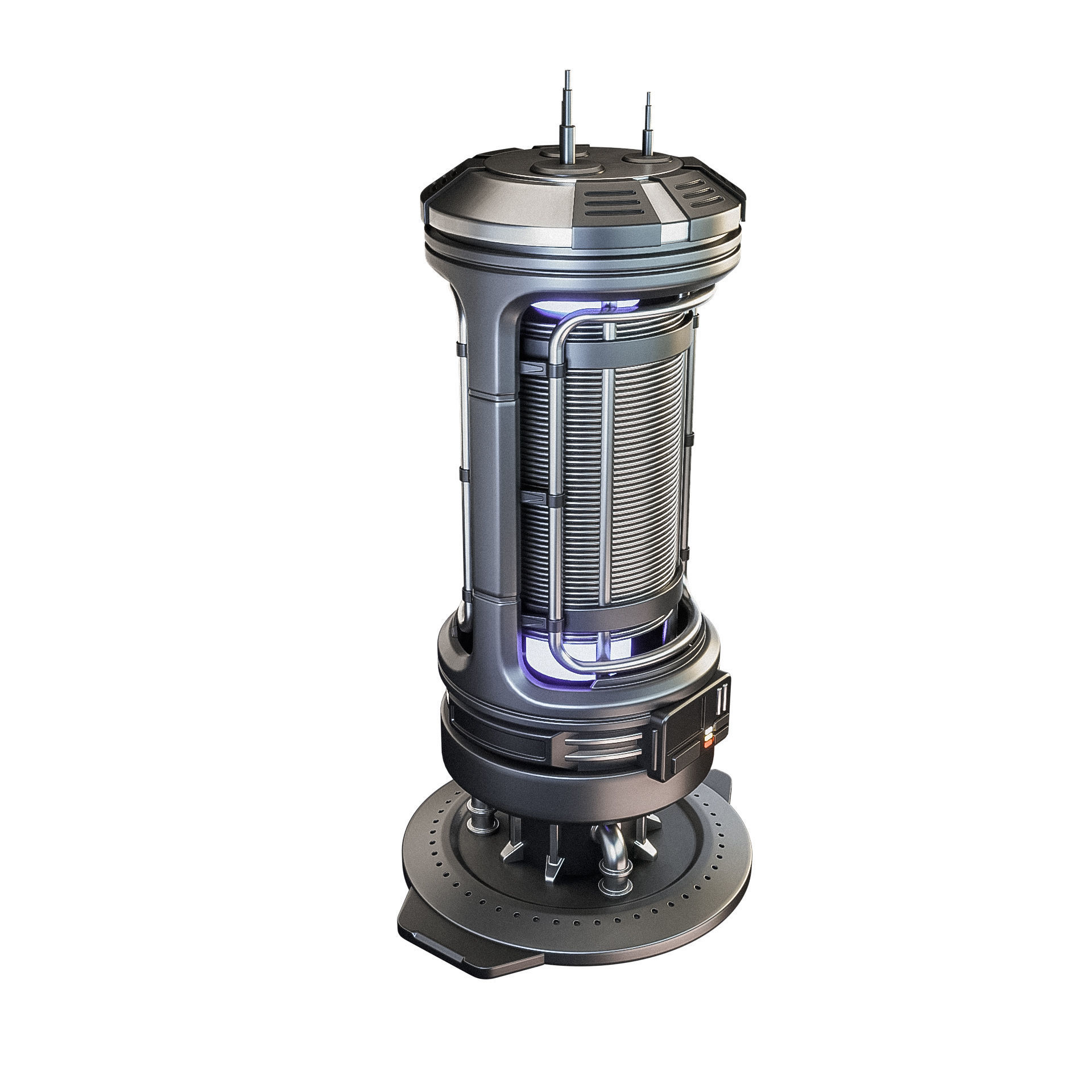 Sci-fi Power generator Free Free 3D model_1