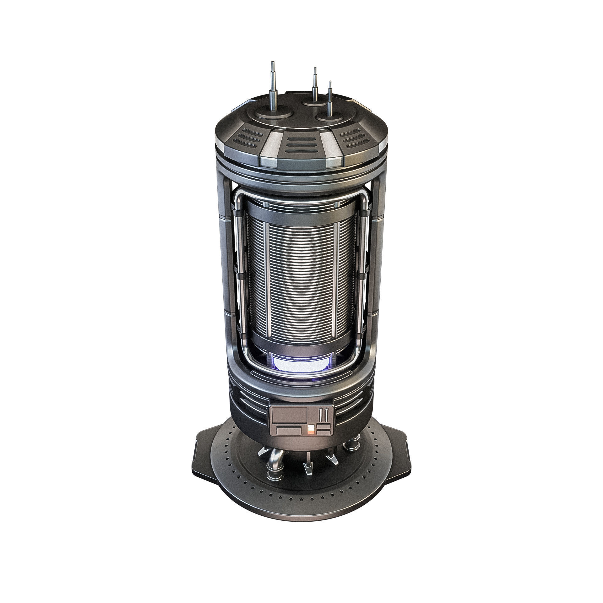 Sci-fi Power generator Free Free 3D model_0