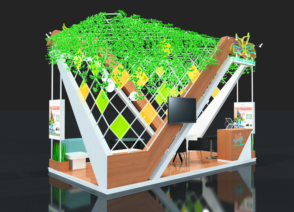 exhibition stand 3D print model_2