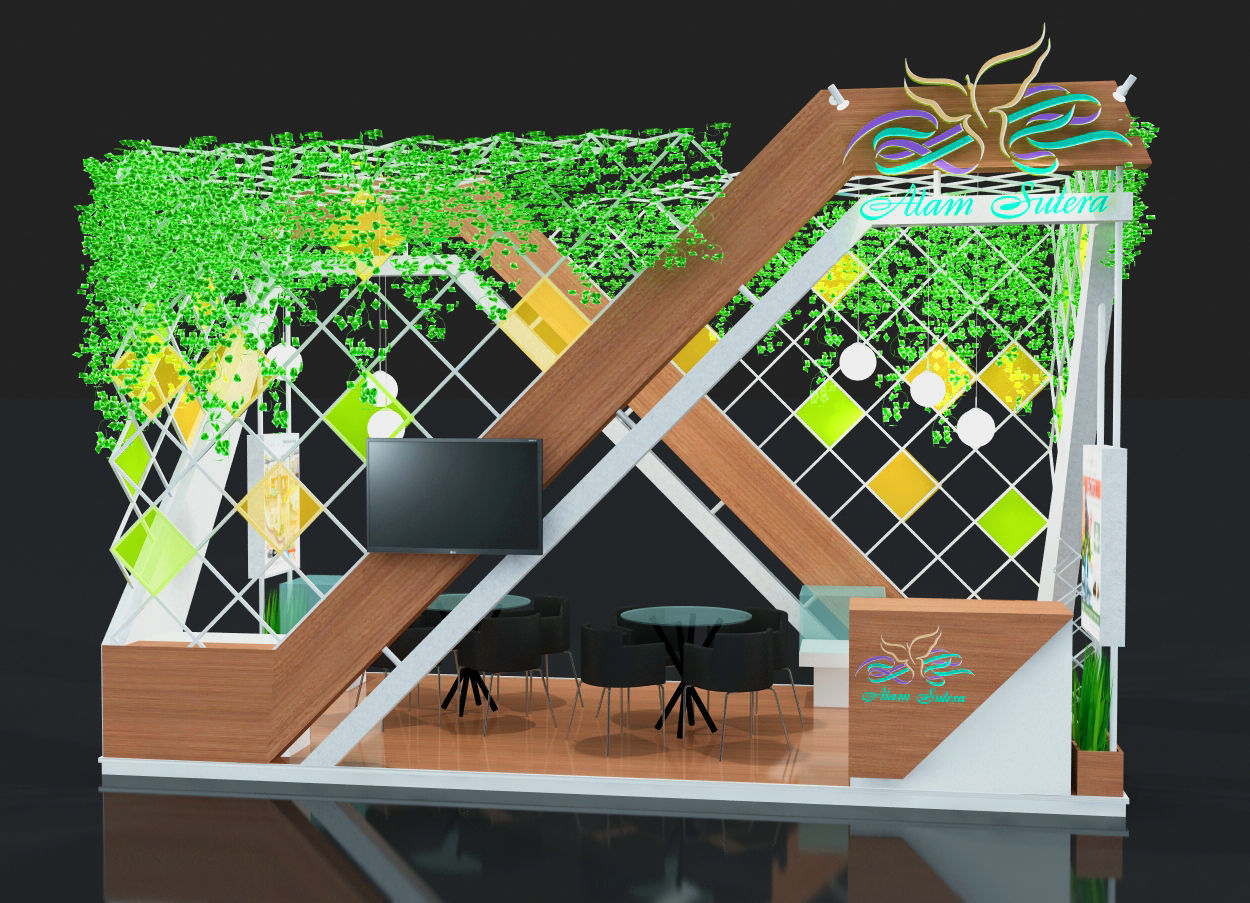 exhibition stand 3D print model_1