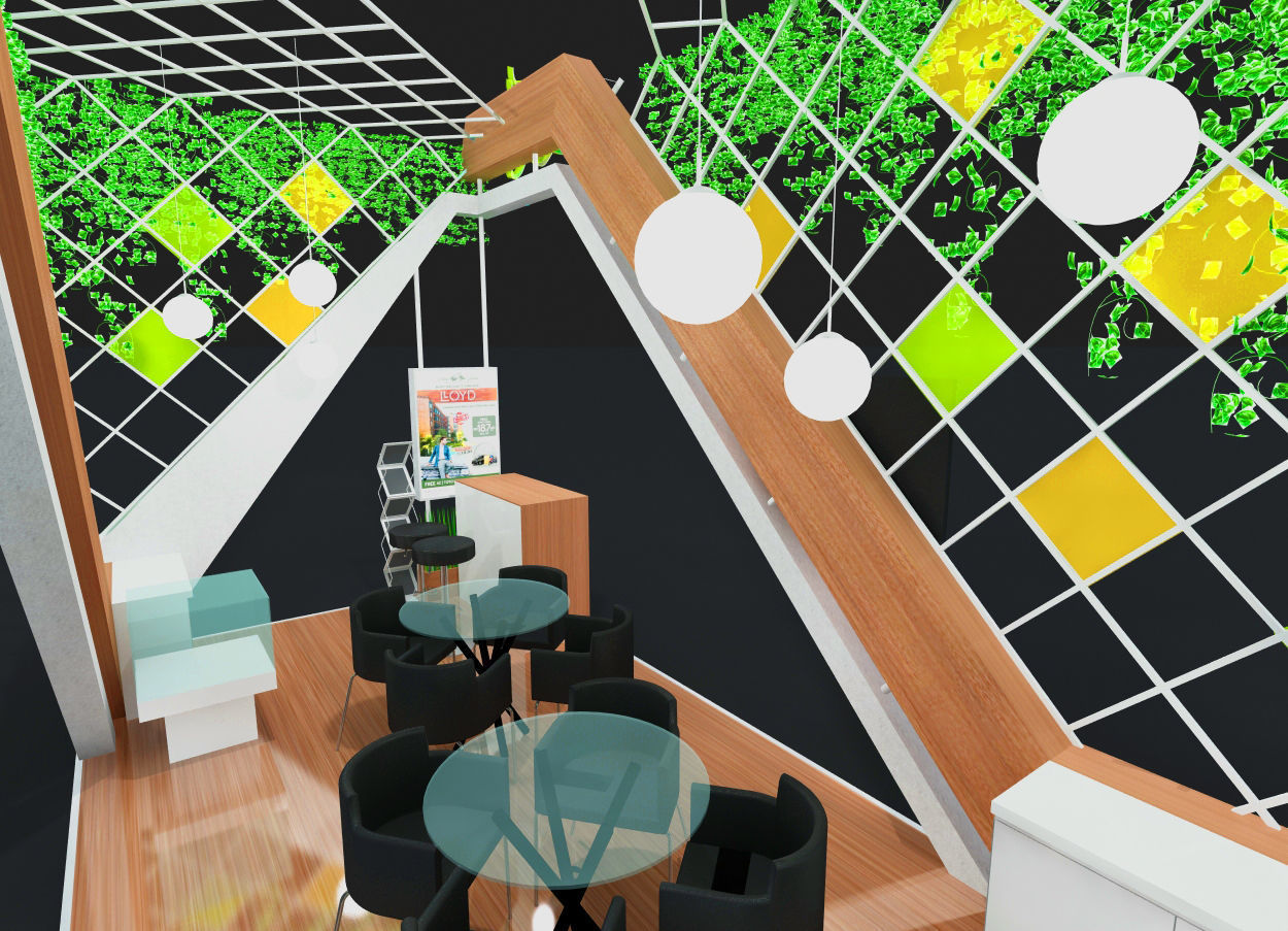 exhibition stand 3D print model_3