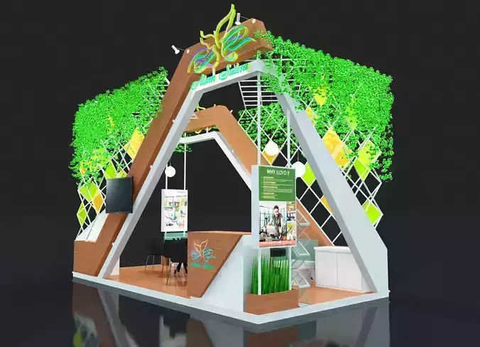 exhibition stand 3D print model