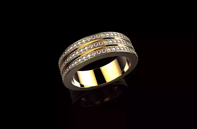 Wedding Mens Diamond Rings 18K