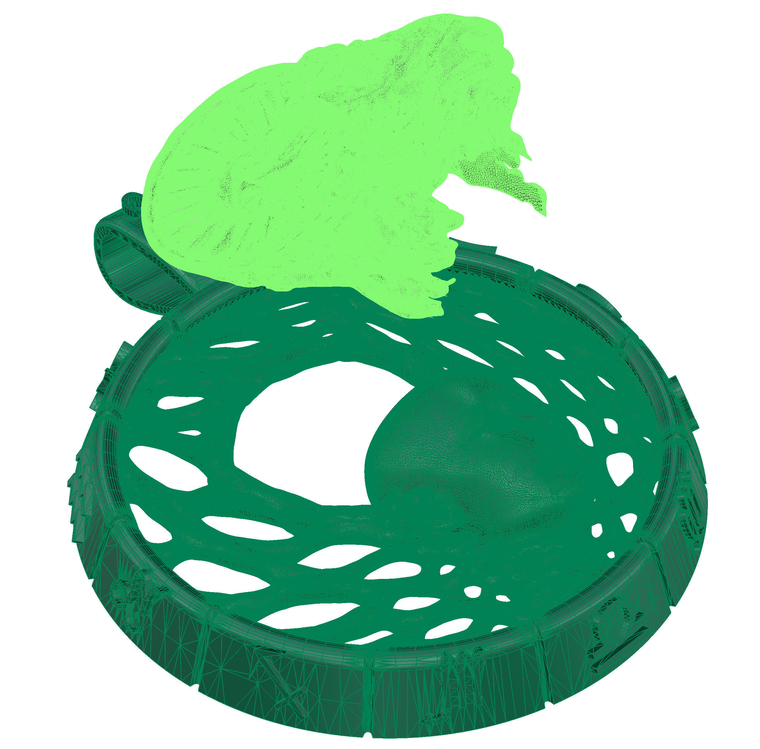 Zodiac sign Pendant Aries 3D print model_8