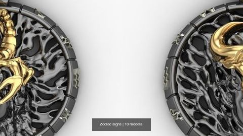 Zodiac signs 3D Model Collection_1