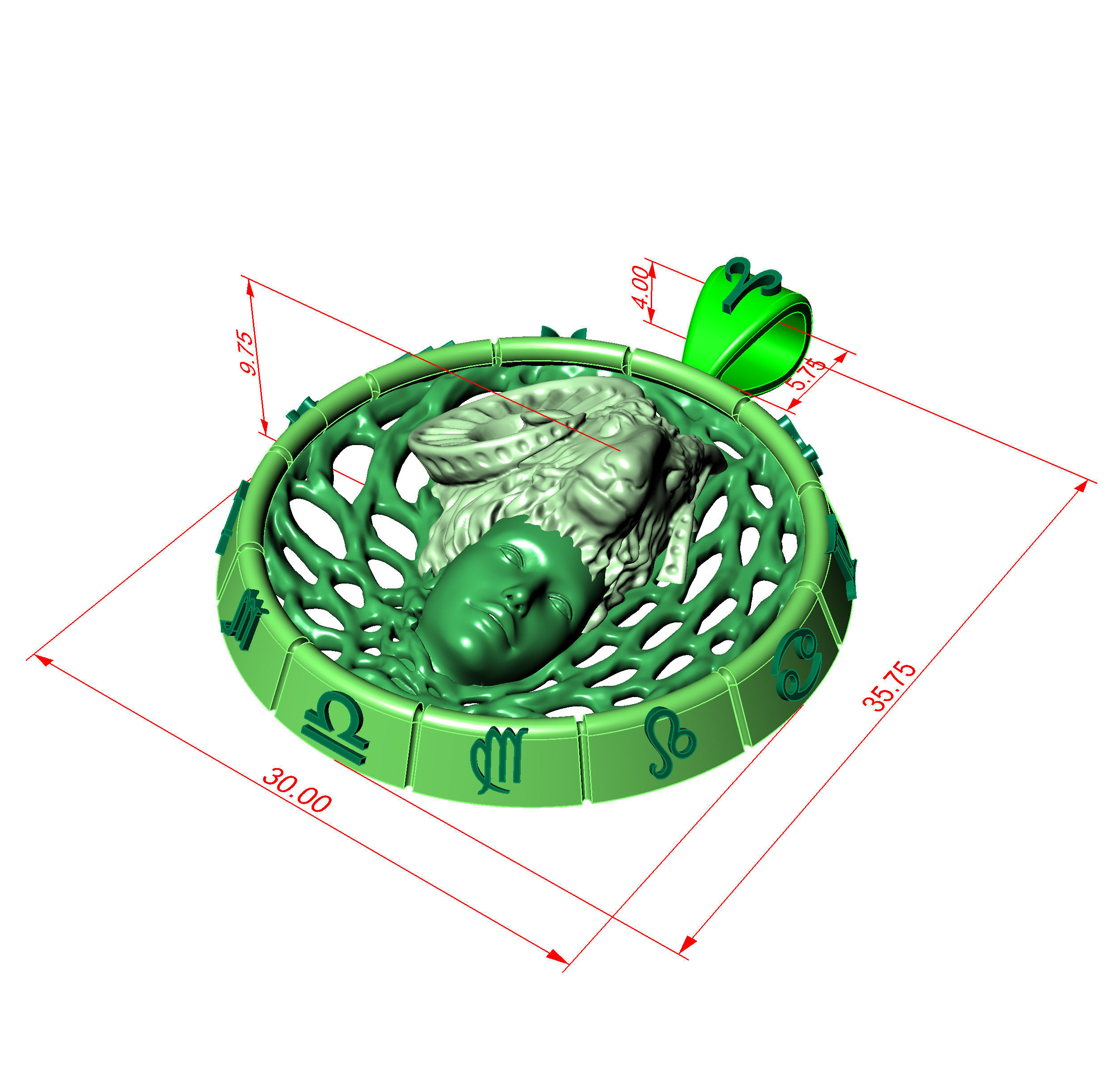 Zodiac signs 3D Model Collection_21