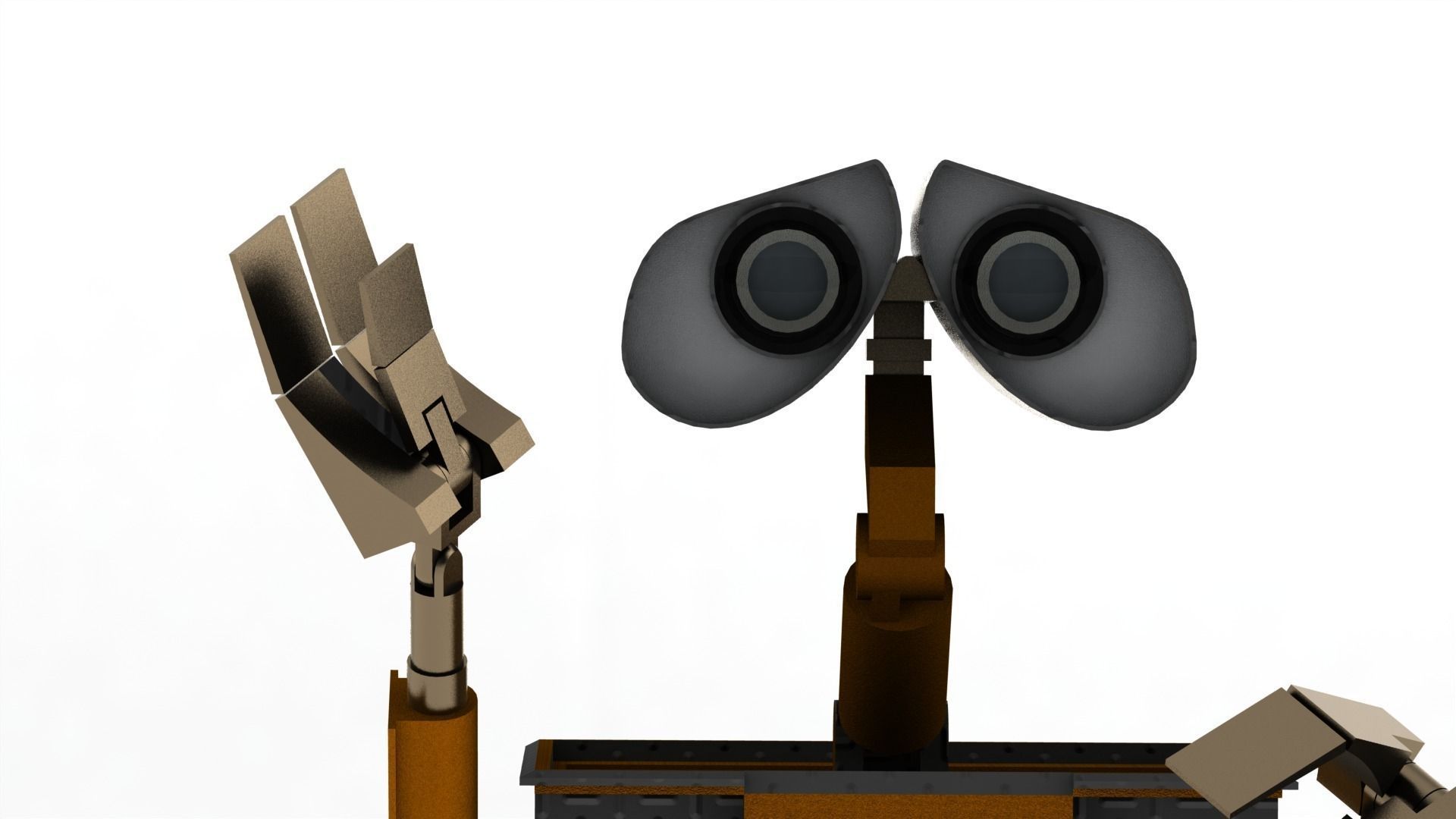 Wall e - robot Free 3D model_6