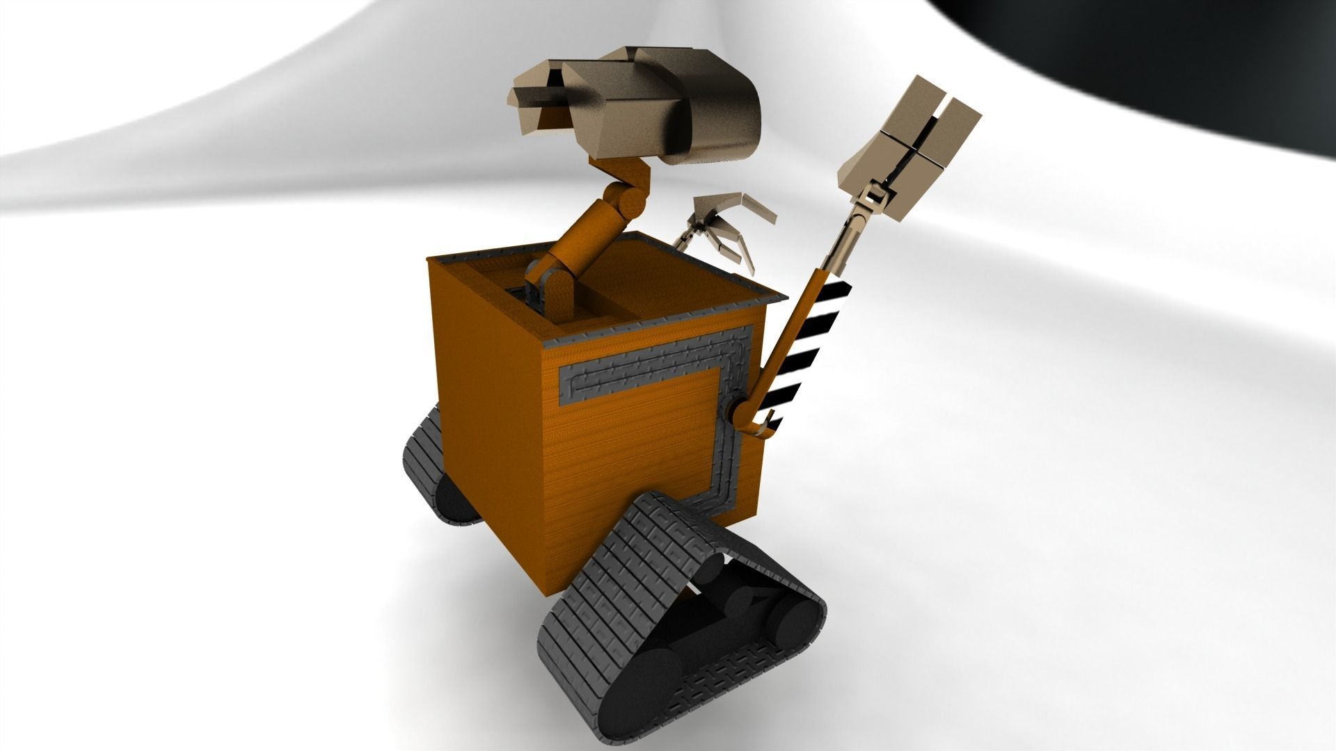Wall e - robot Free 3D model_3