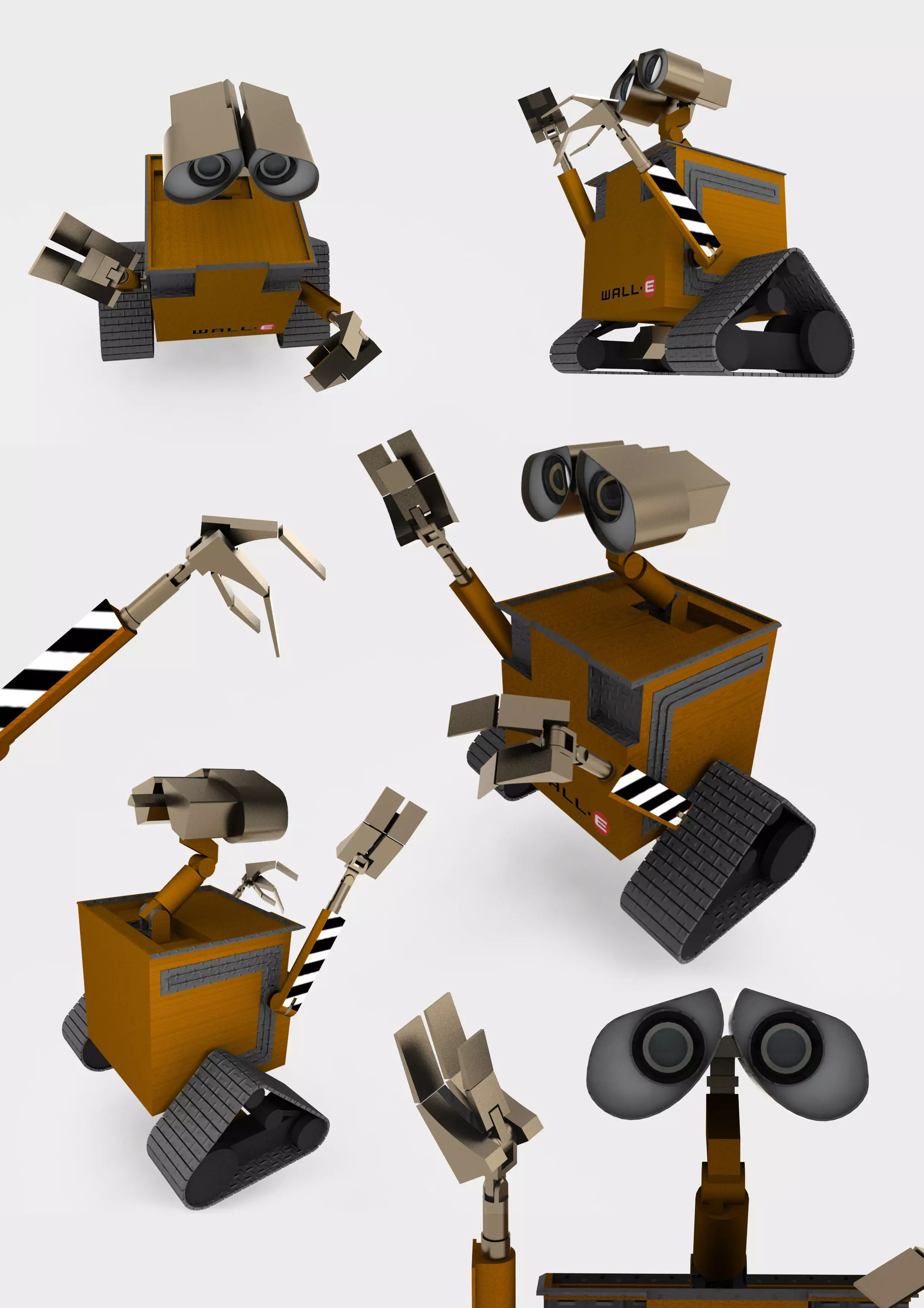Wall e - robot Free 3D model_0