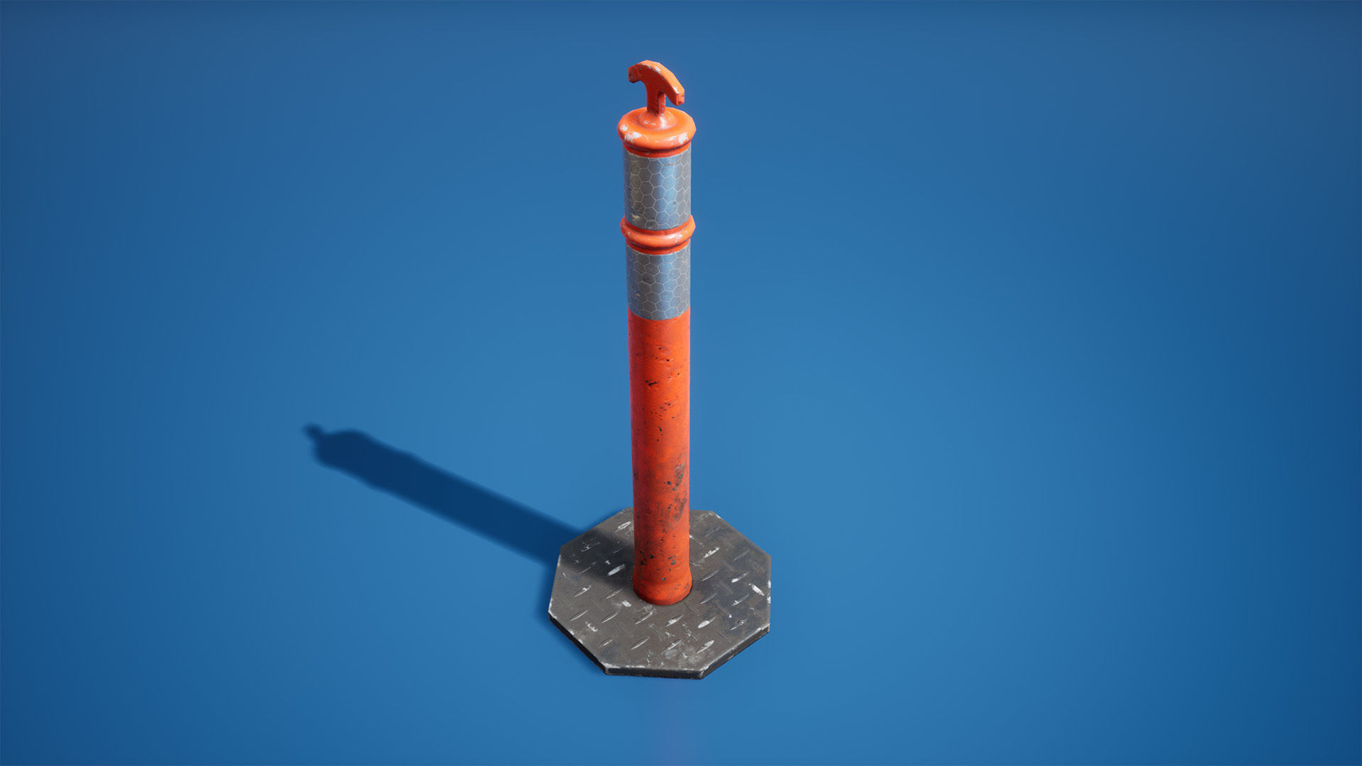 Traffic barriers Low-poly 3D model_18