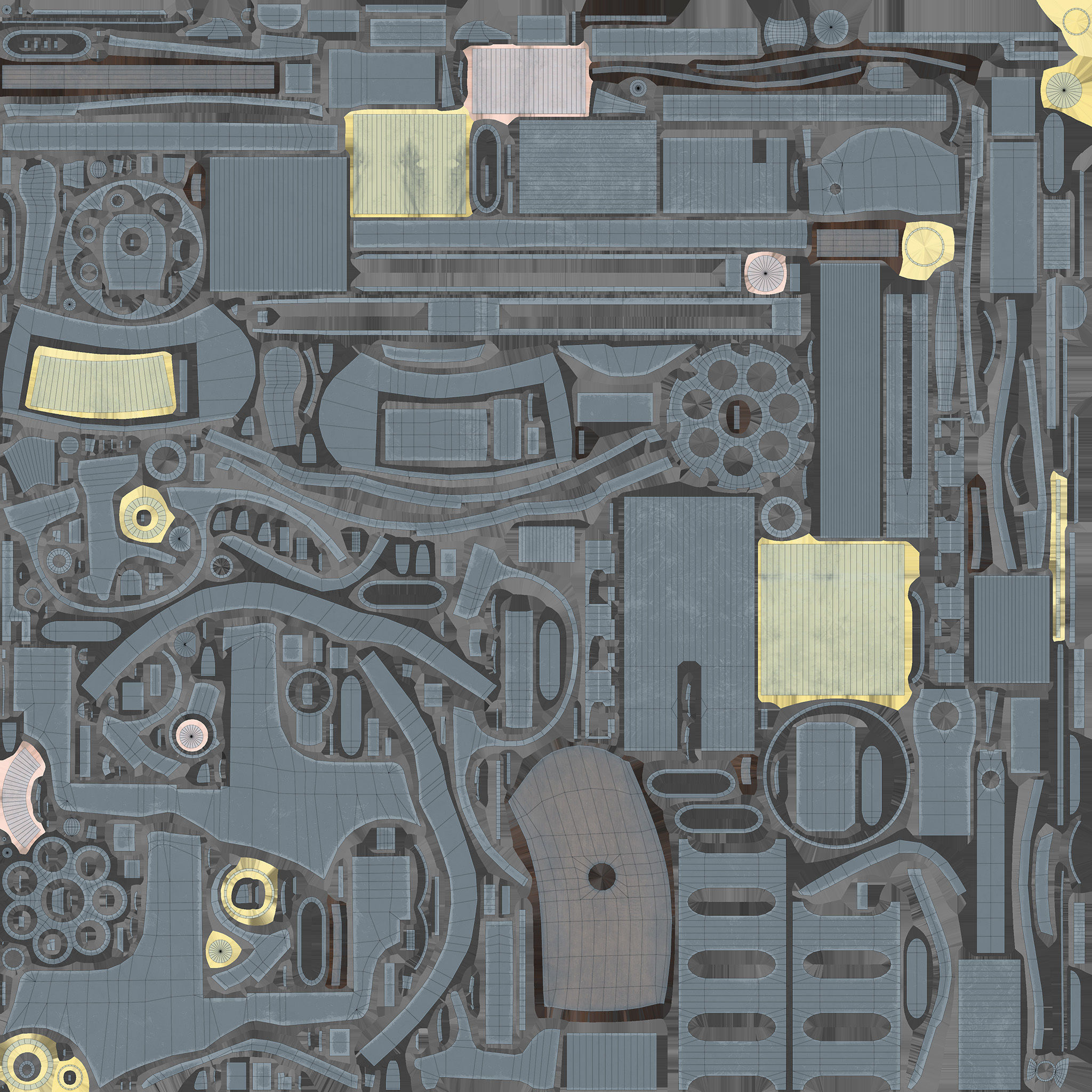 Nagant Revolver Low-poly 3D model_8