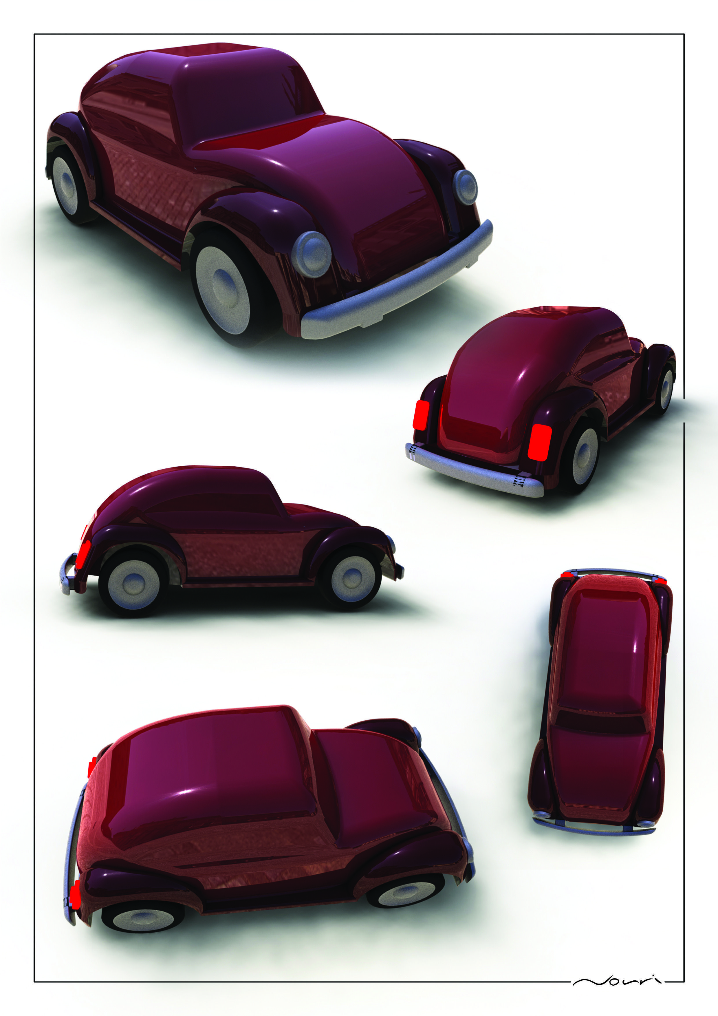 Toy Car Free 3D model_6