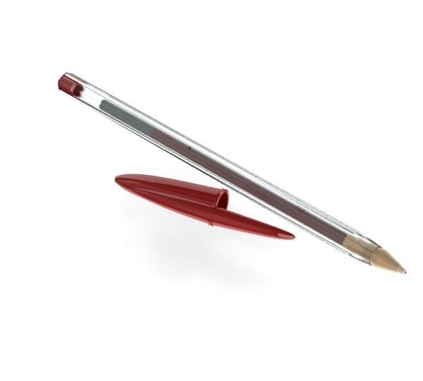 Bic pen Free 3D model_7