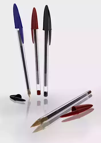 Bic pen Free 3D model