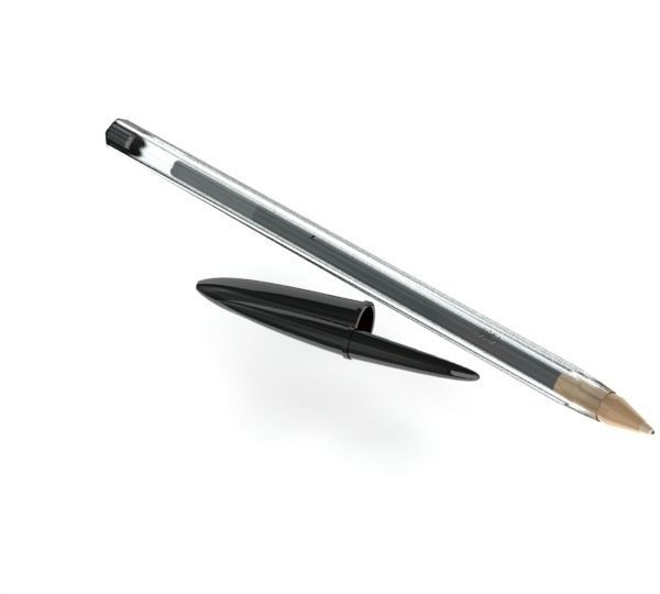 Bic pen Free 3D model_6