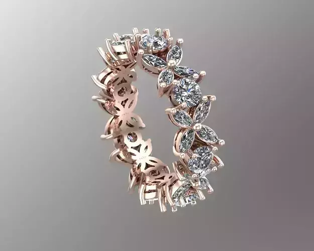 Marquise diamond gold ring NN178