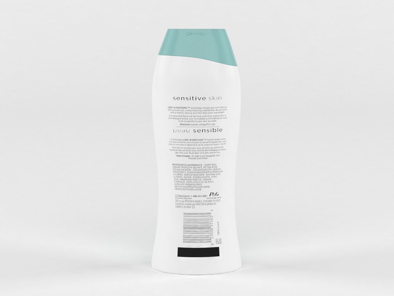 Olay Sensitive Skin Unscented Body Wash 3D model_2