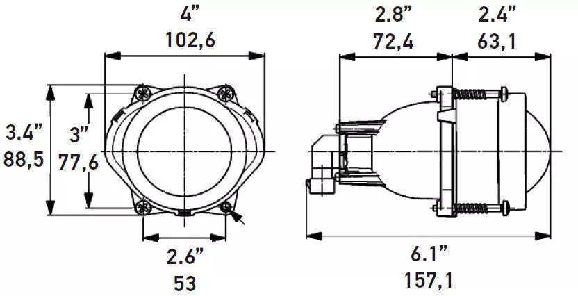 Hella 60mm auto lamp Free 3D model_0