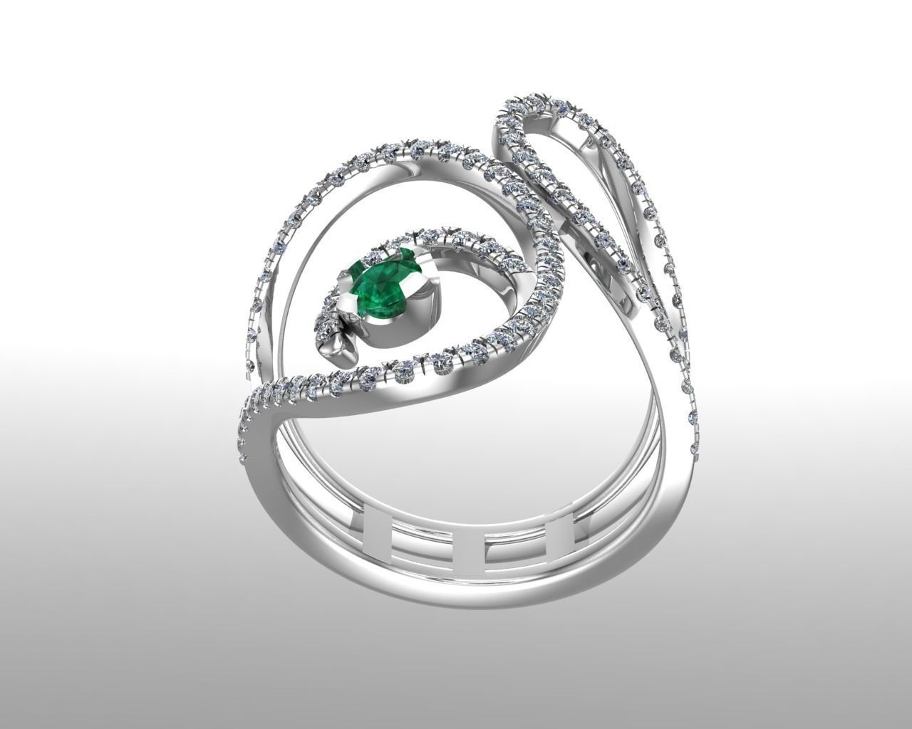 Gold ring NN180 3D model_4