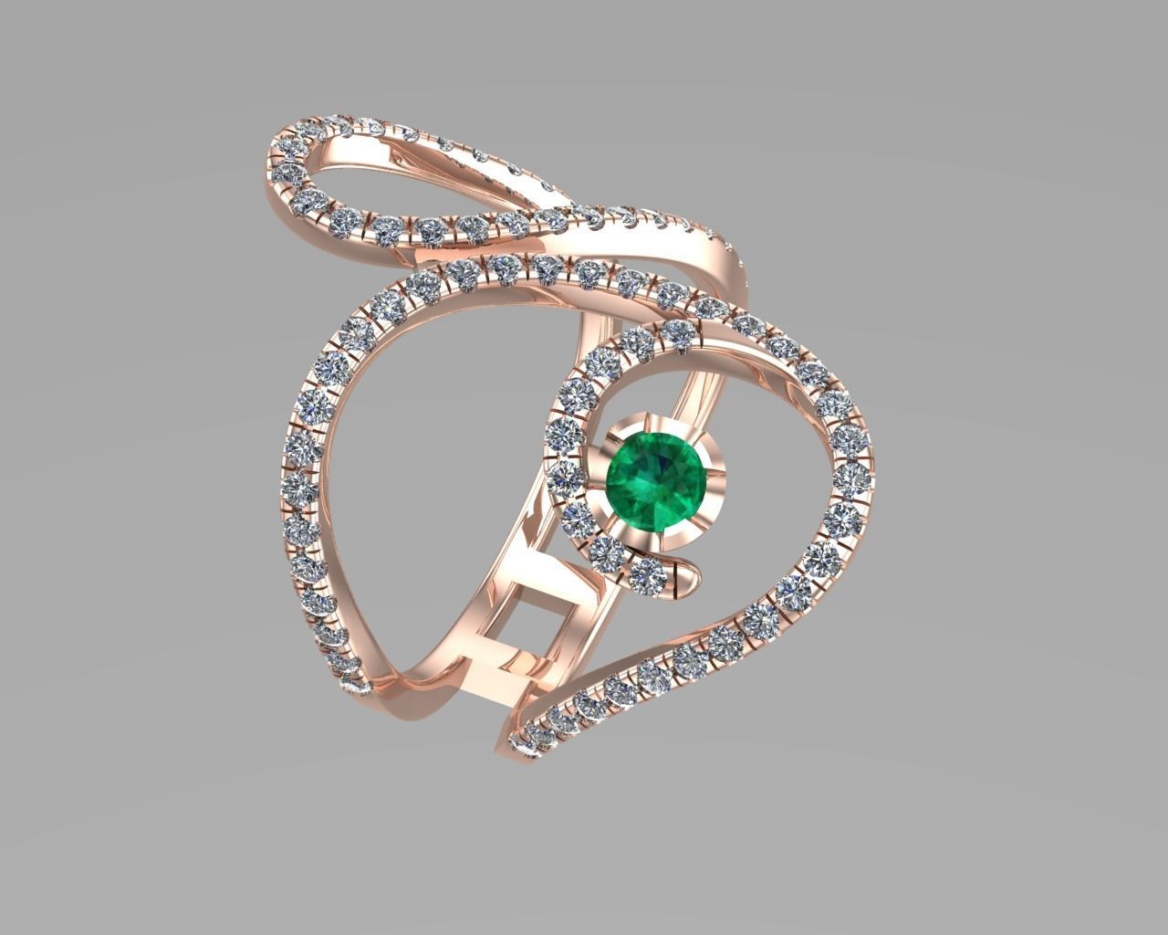 Gold ring NN180 3D model_6