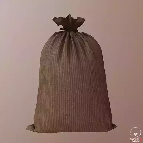 Military Sandbag Low-poly 3D model