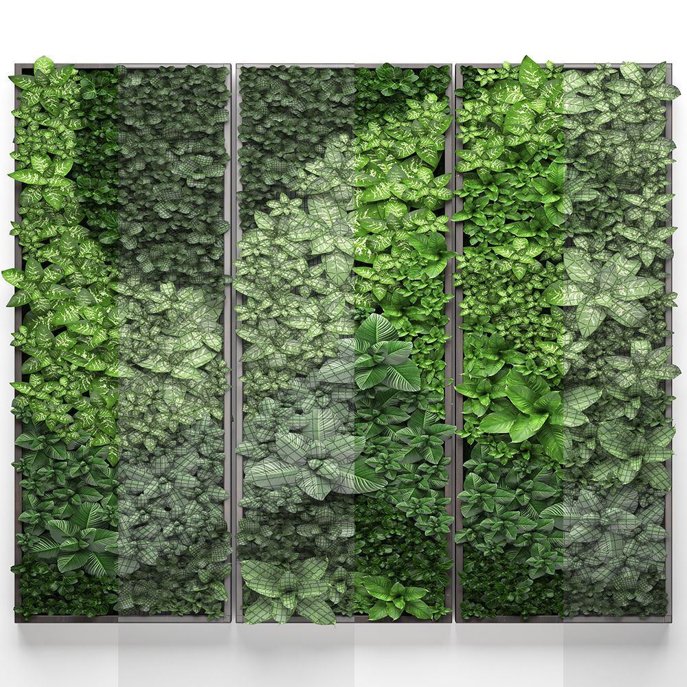  Vertical gardening 3D model_5