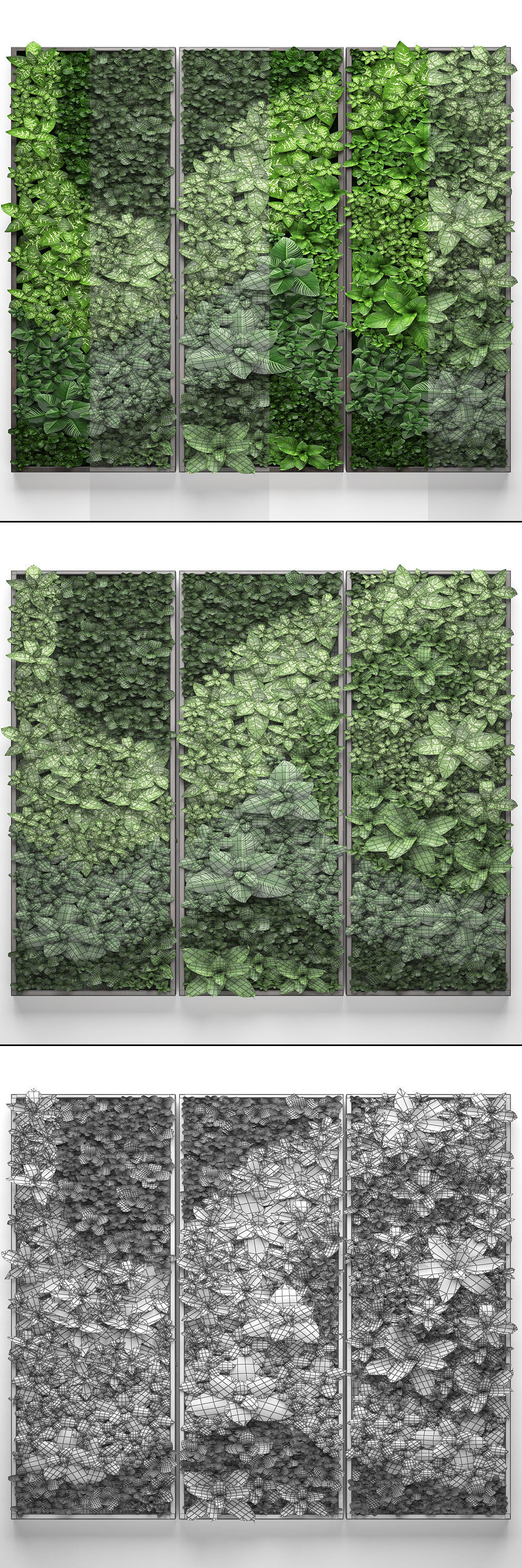  Vertical gardening 3D model_4