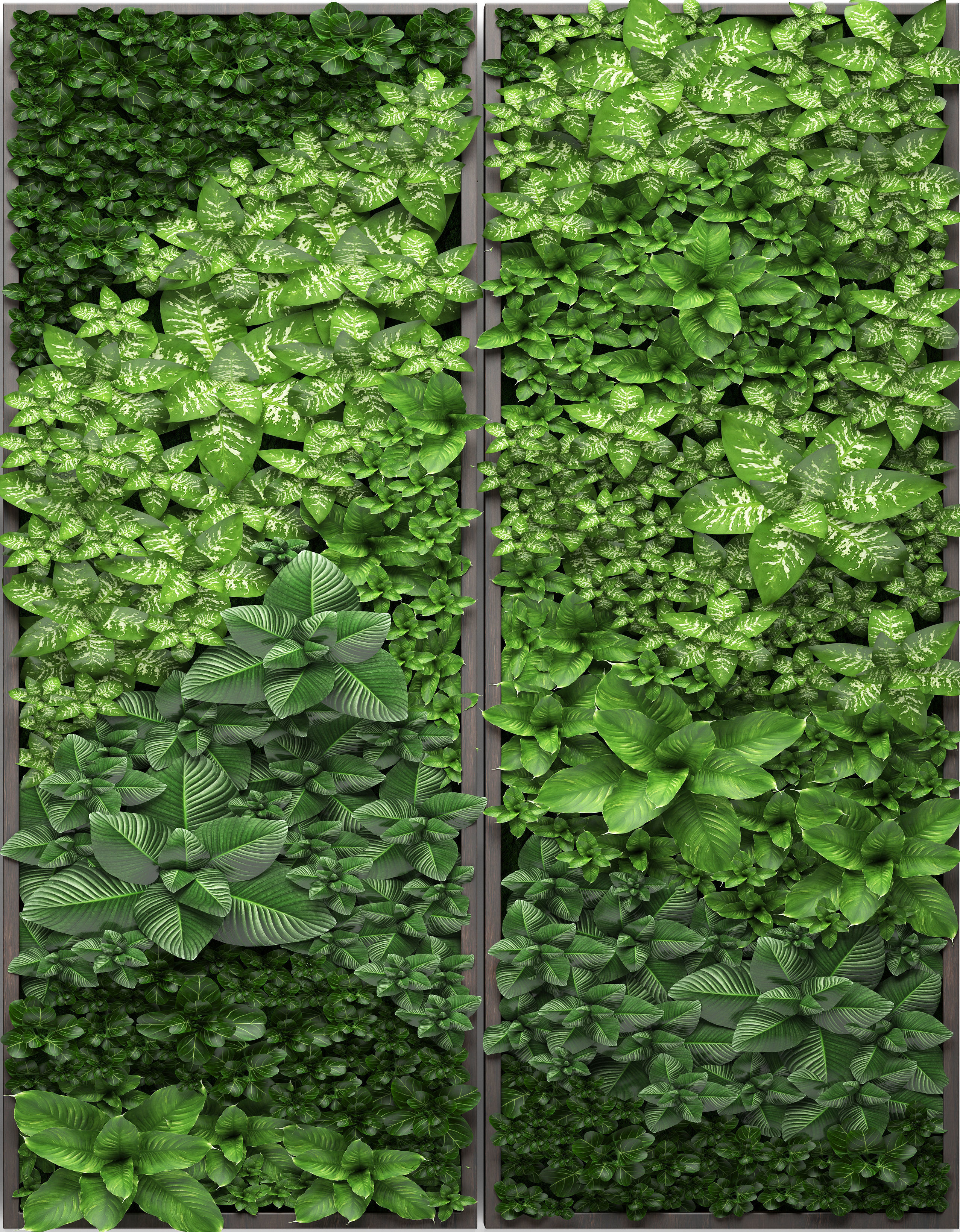  Vertical gardening 3D model_2