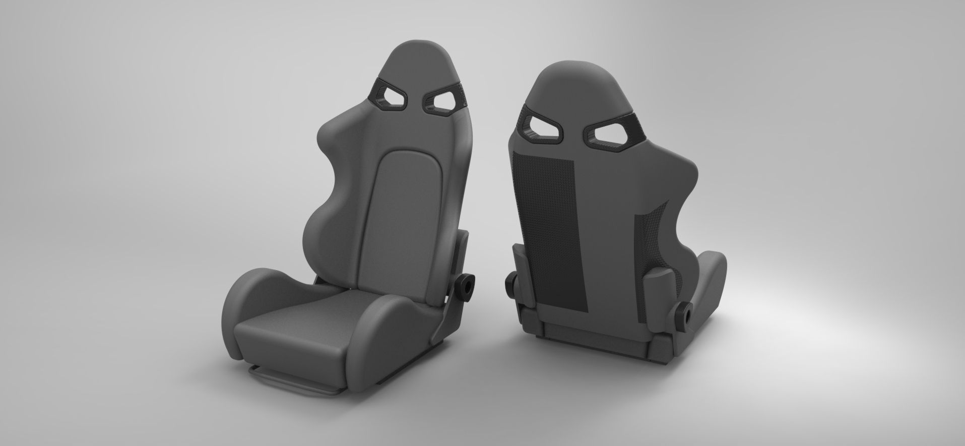 Bride style sparco race car seat Free 3D model_1