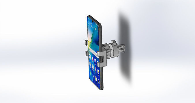 Car smartphone support 3D print model