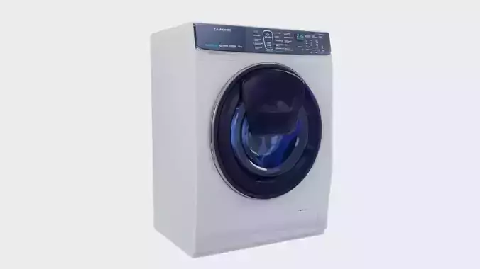 low poly washing machine Low-poly 3D model low poly washing machine Low-poly 3D model