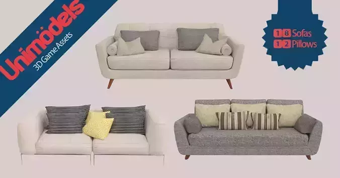 Unimodels Sofas and pillows vol 1