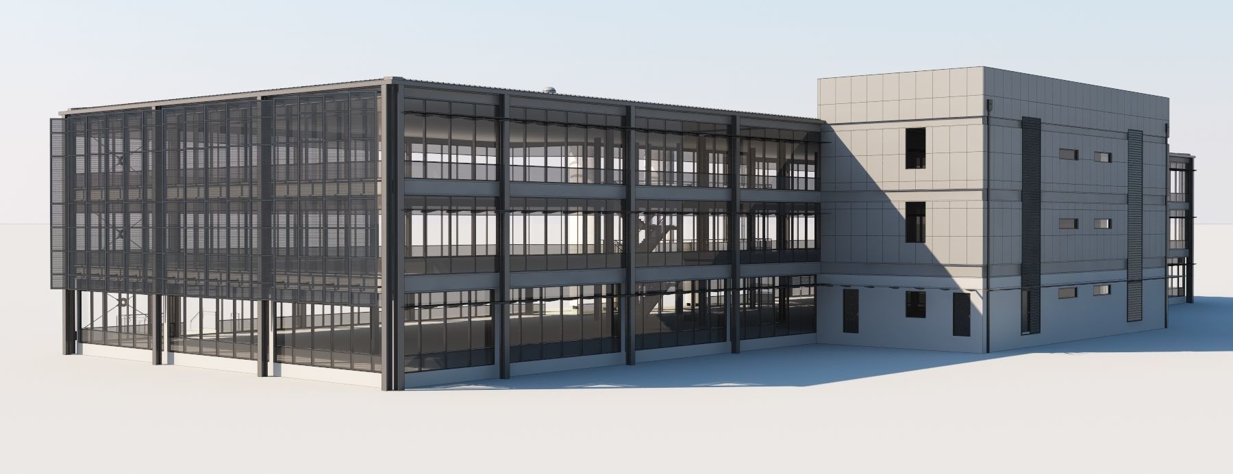 Office building  3D model_7