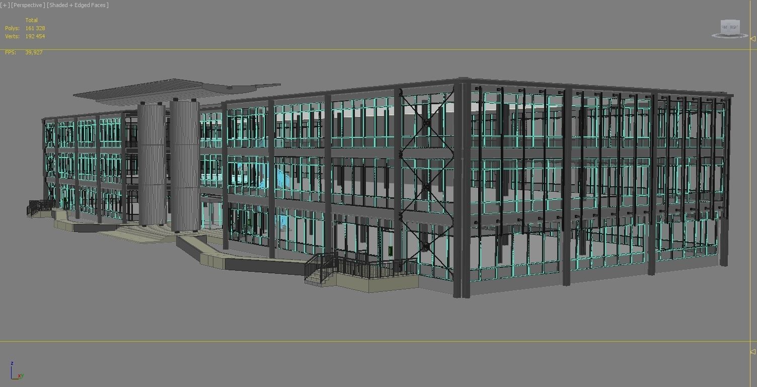 Office building  3D model_6