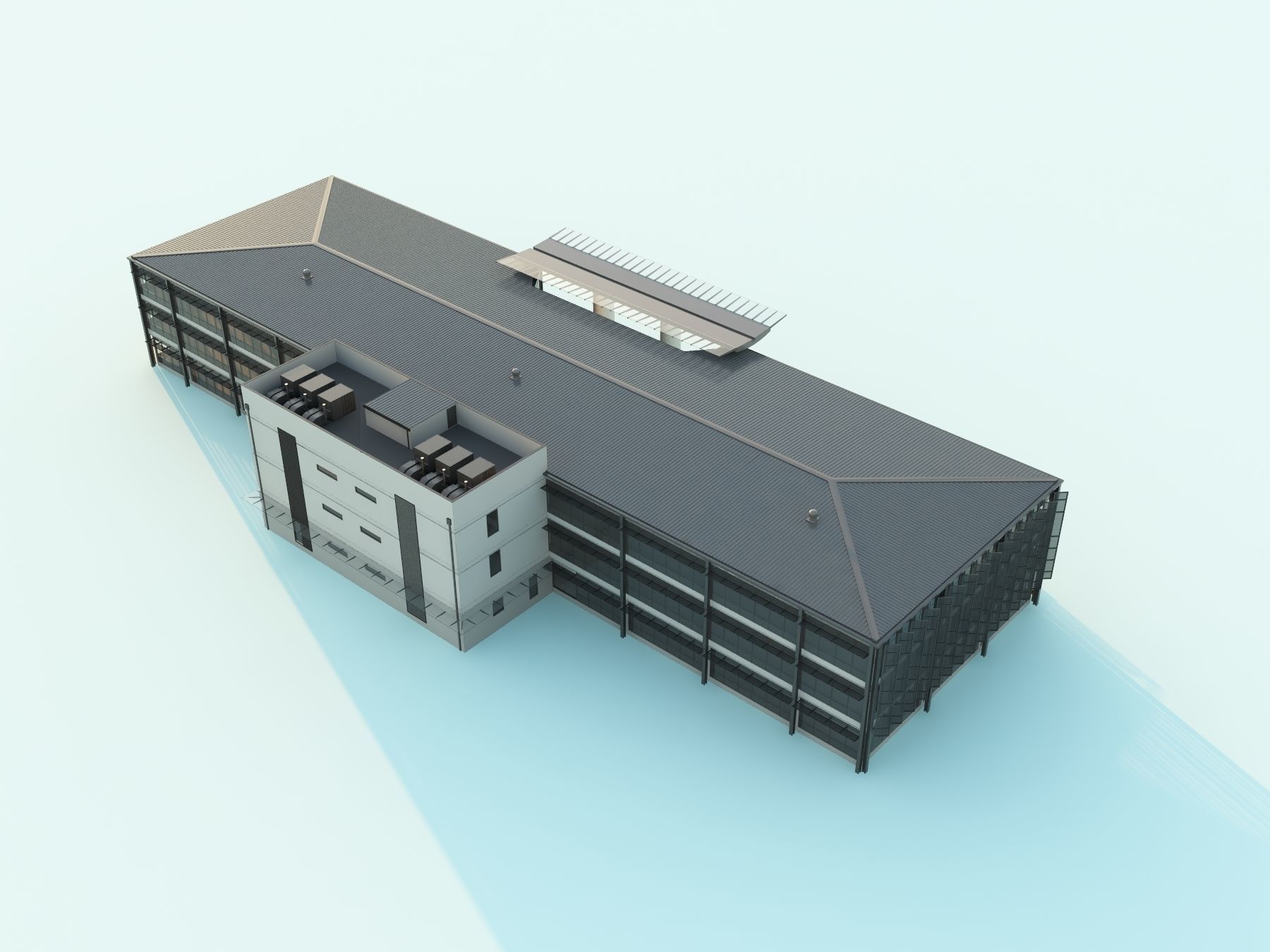 Office building  3D model_2