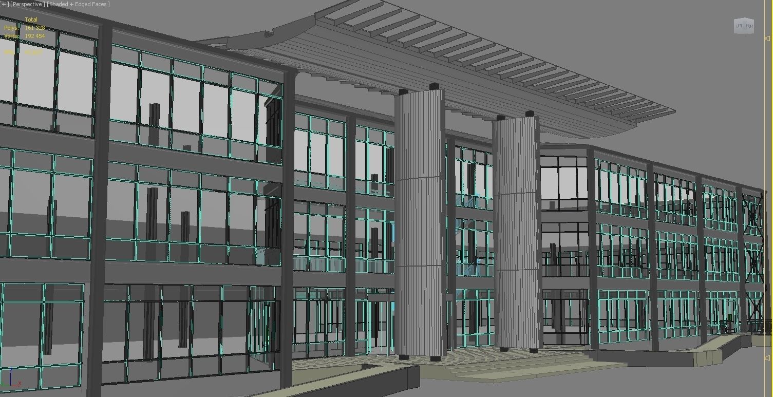 Office building  3D model_10