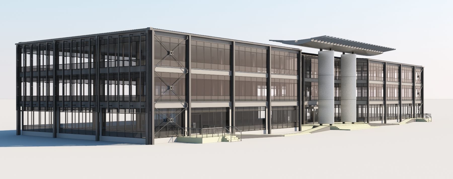 Office building  3D model_1