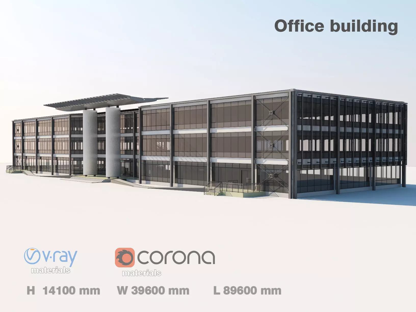 Office building  3D model_0