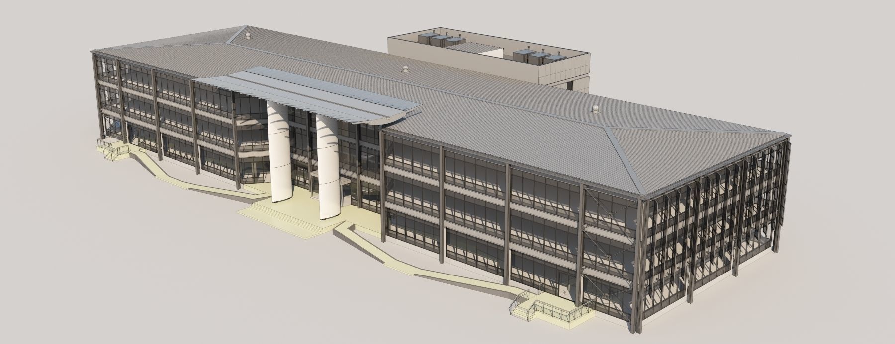 Office building  3D model_4