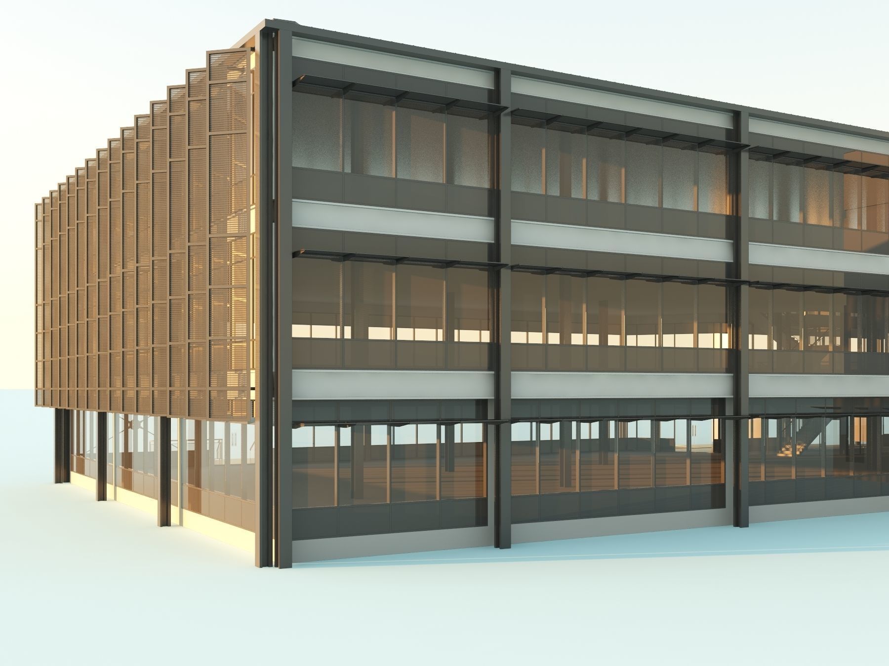 Office building  3D model_8