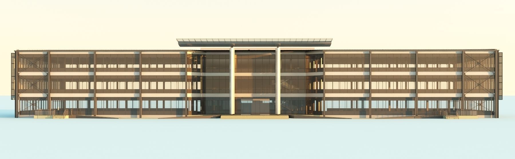 Office building  3D model_3